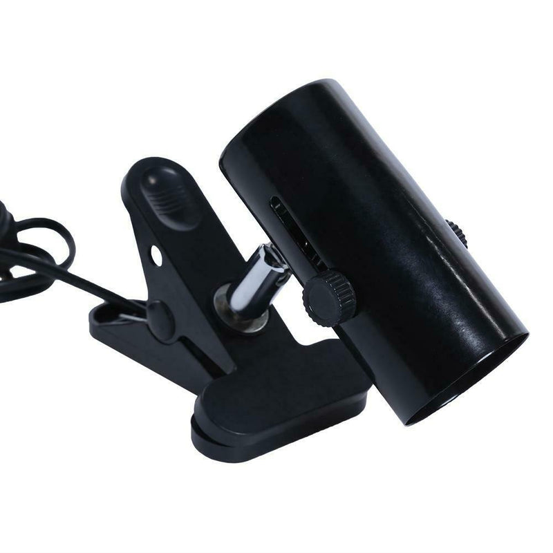 300W Metal Ceramic Heat UV UVB Lamp Light Holder Clamp Brooder Reptile US A