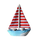 4Pcs Sailing Ship Nautical Wood Ornaments Mediterranean-style Home Decor