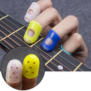 Guitar Fingertip Protectors Silicone Finger Guards Set of 4 Pcs NEW