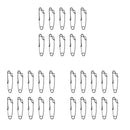 10 lot Stainless Steel Longline Snap Clips High Strength Fishing Tackles