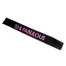 50th Birthday Sash 50 & FABULOUS  Satin Sashes Birthday Party Decor LJ