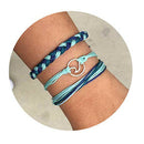 3 Pcs Summer Surfer Wave Bracelet Adjustable Friendship Bracelet Handcrafte D4W9