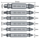 6pcs Damaged Screw Extractor Speed Out Drill Bits Tool Set Broken Bolt Remover#