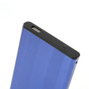 2.5 inch HDD Case USB2.0 SATA External Hard Drive Disk Enclosure Box (Blue) A