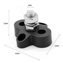 Bus Bar Power Terminal Block Heavy Duty M8 Power Distribution Stud (Black)