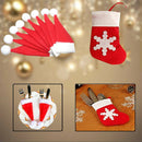 10x Xmas Mini Lollipop Lollypop Santa Claus Hat Cap Wrap Christmas Party Decor