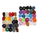 50x Womens Velvet Hair Bands Elastic Strong Hold Hair Accessories Scrunchie