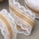 10M DIY Lace Linen Roll Christmas Wedding Craft Decorations Home