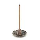 Alloy Material Lotus Incense Burner Holder 9 Holes Flower Statue Censer Plate