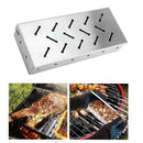 Durable BBQ Stainless Steel Smoker Box High-Temp Resistant for Meat Smoking