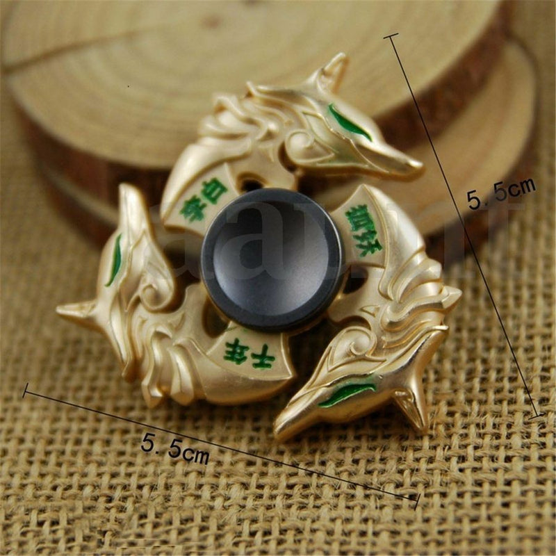 HOT Stress Relief Tri Metal Alloy Gyro Finger Tip Hand Spinner Desk Fidget Toys