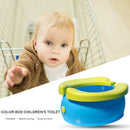 Portable Baby Potty Training Seat Folding Toilet Urinal Chamber Pots (Blue)