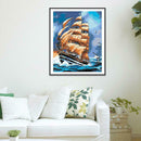 5D DIY Full Drill Diamond Painting Ship Cross Stitch Embroidery Mosaic Kit