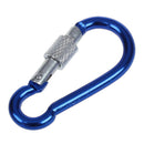 10 x Aluminum Alloy S Carabiner Hook Clasp Hook Connector Blue