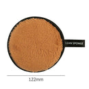 Washable Reusable Make Up Remover Wipe Pad Face Cleansing Puff (Brown)