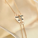 2X Best Friends Forever Split Heart Pendant Bracelet Set for Friendship Gift* ES
