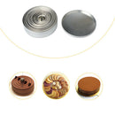 12PCS CUTTERS ROUND Plain in Graduated Sizes for Pastry Cookie Cake Mousse etc