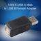 For PC 1/2/4pcs USB A Male Plug to USB B Female Jack Adapter Converter