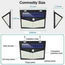 LED Solar Power PIR Motion Sensor Wall Light Outdoor Home Lamp Garden R2V7