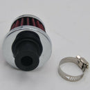 1x Red Mini Air Intake Crankcase Breather Filter Valve Cover Vent 12mm