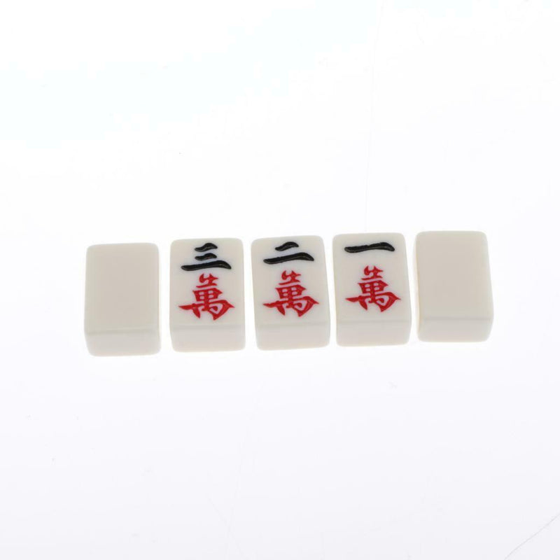Mahjong Set, Mini Classic Tiles with Portable Wooden Case - Traditional Game