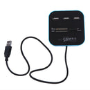 3xUSB HUB + All-in-1 Card Reader High Speed and 3 Ports USB2.0 HUB for PC