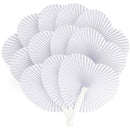 24Pcs Heart Shape Paper Pocket Fans Foldable Wedding Decoration Party Suppl