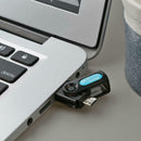 2 in 1 USB OTG Card Reader Micro USB OTG TF SD Card Reader Adapter (Blue)