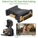 CableDeconn E0401 Full HD 1080P DVI24+1 to VGA Male to Female Adapter Cable