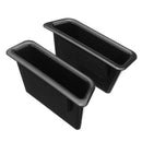 Black Front Row Door Side Storage Box Handle Pocket Armrest Phone Container