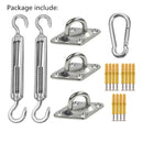Hardware Accessory Kit Stainless Steel Sun Sail Shade Canopy Fixing Fittings