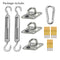 Hardware Accessory Kit Stainless Steel Sun Sail Shade Canopy Fixing Fittings