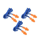 10 Pcs Safety Silicone Soft Ear Plugs - Hearing Protection Muffs With Cord  D8M7