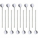 7.5 inch Spoon Straws Set, Stainless Steel Reusable Drinking Straw Stirrers G9Y7