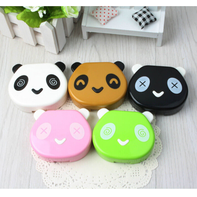 Travel Portable Panda Design Contact Lens Case Storage Box Holder Container  Gw
