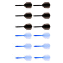 12 Pieces Transparent 2BA Thread Dart Shafts and Dart Flights Connection