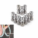 10pcs magnetic clasps stainless steel magnetic clasps with safe snap lock fit .