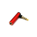 Connector 4 Pole Right Angle Male To Female Stereo Audio Adapter 90 Degree