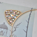Cat Ears Tiara Headband for Women Hair Rhinestone Princess Hollow Hairband  G2F3