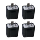 4Pcs 2-Pin Universal LED Flasher Relay For Motorcycle Turn Signal Lamps Blinker