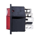 Waterproof LED illuminated 6Pins Mini O/F/O DPDT Rocker Switch Car Dashboar