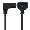 Angle IEC 320 C13 To C14 AC Power Extension Cord Female To Male For PDU UPS