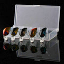 5 Pcs 3 cm Topwater Wobbler Japan Mini Fly Crankbait Fishing Cranks Bait