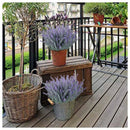 4pcs Artificial Plastic Lavender Bouquet in Purple Flowers Arrangements Bri