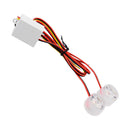 2pcs 12-85V Car Flashing Emergency Warning LED Strobe Lights Flasher