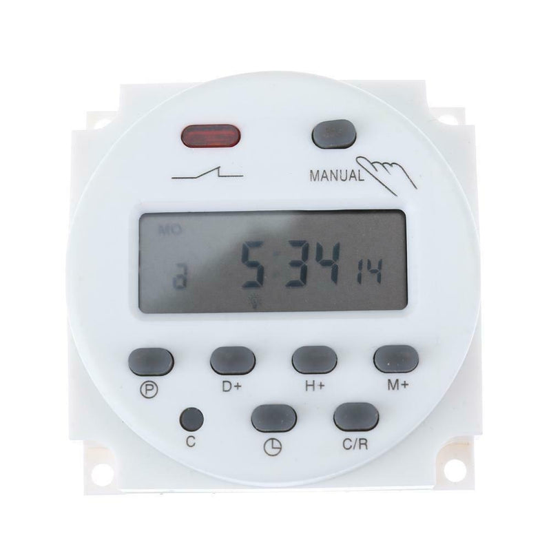 Digital LCD Display Power Timer Weekly Programmable Time Relay Switch(12V)