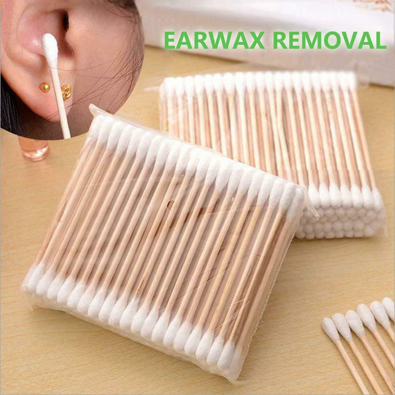 1000 pcs Double Head Disposable Cotton Stick Makeup Cotton Swab First Aid A