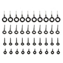 40pcs Stainless Steel&Ceramic Raft Fishing Rod Guides Rod Repair Line Eyelet