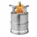 Camping Wood Stove Survival Foldable Portable Stove, Made Of Lightweight St