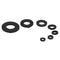 250Pcs Black Nylon Washer Flat Washer Assortment Kit M2 M2.5 M3 M4 M5 M6 M8
